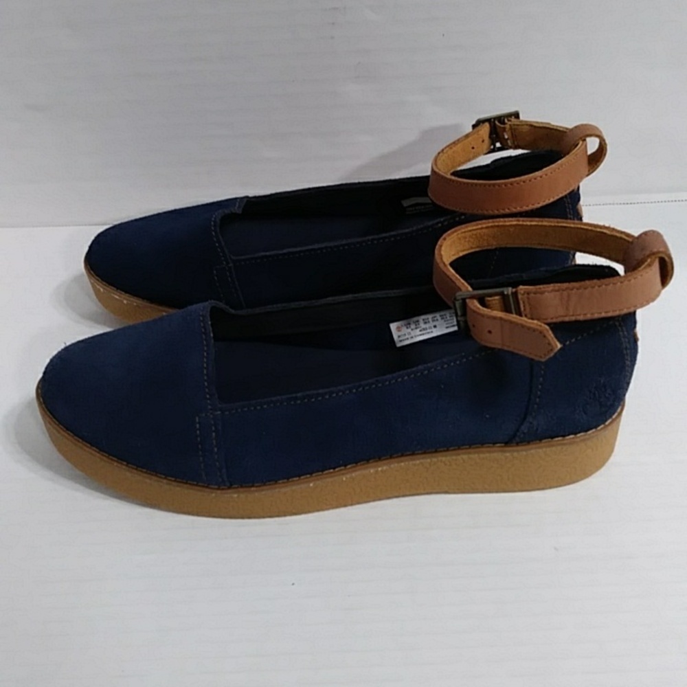 Timberland Paxton Hill Blue Suede Ankle Strap Sandals Size 8.5 *EUC* - Picture 5 of 11